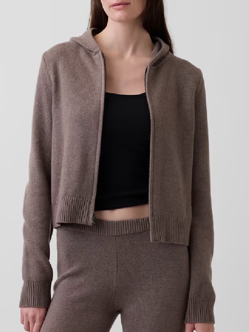 GAP 100% Cashmere- feel  Cropped Sweater/Sweatshirt XS.